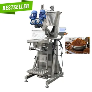 Semi-automatic 10kg 20 kg 25kg 50kg Big Bag Powder Weighing Filling Filler Machine With Clamp Hold Device