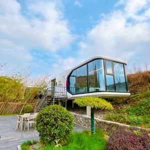 Casa Contenedor Prefabricada Móvil <span class=keywords><strong>de</strong></span> Lujo, Resistente al Viento, para Hoteles, Villas <span class=keywords><strong>de</strong></span> <span class=keywords><strong>Playa</strong></span>, Vivienda en Cápsula Espacial, Fabricada por Expertos - Product Image 2