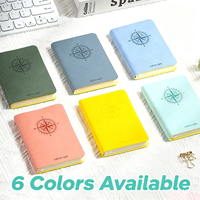 Carnet de notes personnalisé avec logo, format A6 A7, mini journal ligné, couverture en PU, bloc-notes portable, gravable, cadeau d'affaires, bureau, 100 feuilles