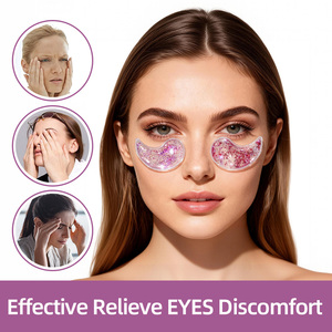 Kompres Dingin Panas yang Dapat Digunakan Kembali 7.5*4.2 Pereda Mata Bengkak Lingkaran Hitam Patch Pendingin yang Menenangkan Gel Glitter Paket Es Mata - Product Image 5