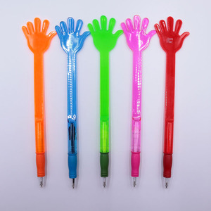 ปากกาลูกลื่นพลาสติกรูปทรงมือหมุนโลโก้สีสันสดใสออกแบบได้ตามต้องการ - Product Image 5