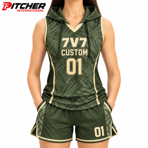 Uniforme de Fútbol 7v7 Personalizado para Mujer, Uniforme Sublimado al por Mayor, Jersey de Poliéster, MOQ Bajo para EE. UU. - Product Image 3