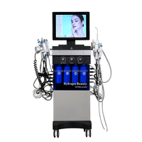 Appareil de beauté professionnel Hydra Dermabrasion 14 en 1 pour soins du visage, peeling aquatique, machine à hydrogène