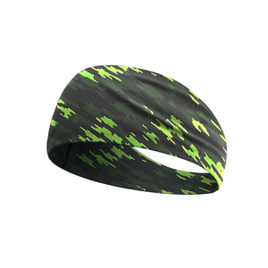 Summer Wide Brim <b>Sports</b> <b>Headband</b> Unisex Sweatproof Fitness Jungle Camouflage Outdoor Running Sweatband - Product Image 5