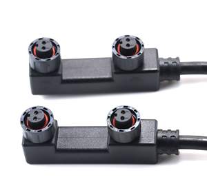 Xatlj m12 sies2 3 4 5 6 7 8 2 + 3 2 + 4 ליבה y הצורה הגברית נקבה butt + 5a ce etl UL94V-0 ip67 - Product Image 2