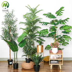 Plantes vertes artificielles de styles variés : Bananiers <span class=keywords><strong>en</strong></span> plastique, Palmiers Areca, <span class=keywords><strong>pour</strong></span> l'aménagement paysager - Product Image 5