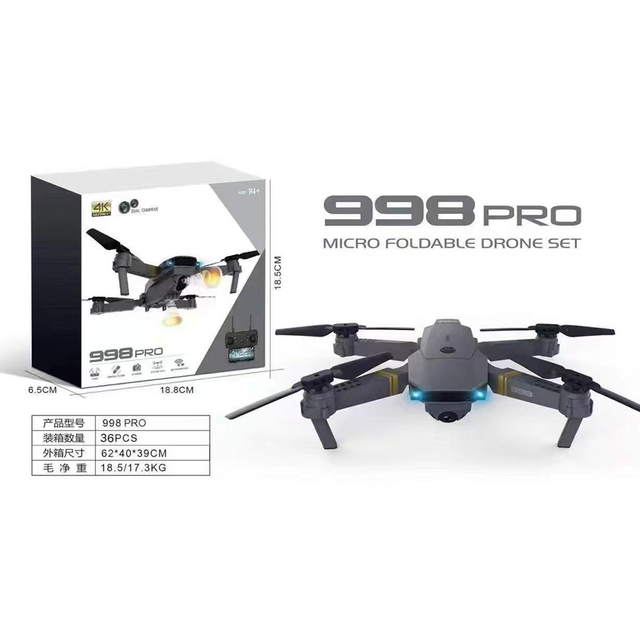 Wholesale Remote Control Portable Headless Mode Mini Foldable E58 998 Pro Camera Quadcopter Drone