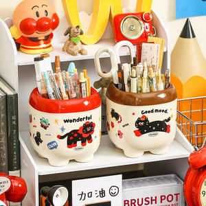 Boîte de rangement de bureau Youstar, rectangulaire, grande capacité, avec couvercle, pour maquillage, papeterie, chambre, salon - Product Image 4