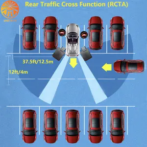 2023 New Safety Driving Assistance 77GHz BSD BSM BSA Vehicle Blind Spot Detection System For Anti-collision Avoidance