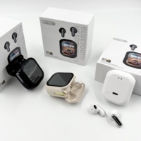MODEL BARU KY55 Layar Definisi Tinggi + APP Layar Sentuh Pintar Headset Nirkabel BT Headphone Olahraga Earphone Gaming Auriculares