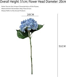 Flores de Hortensia Artificiales Hechas a Mano con Tacto Realista para Decoración de Bodas, Navidad y Día de la Madre, Venta al por Mayor de Fábrica - Product Image 2