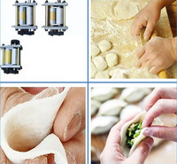 Machine multifonctionnelle pour la fabrication de pâtes, de pâte à dumplings et de feuilles de pâte pour empanadas et gyozas avec moteur 110/220V