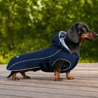 Manteau pour chien Teckel OEM ODM étanche et coupe-vent en nylon avec fermeture à boutons-pression – Vêtements chauds d'hiver pour animaux de compagnie