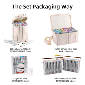 SINOART Pennarelli per Schizzi OEM all'Ingrosso, 216 Colori, <span class=keywords><strong>Punta</strong></span> Morbida a Pennello, <span class=keywords><strong>Doppia</strong></span> <span class=keywords><strong>Punta</strong></span> per Animazione e Schizzi - Product Image 4