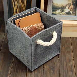 Boîte de panier en feutre de requin jouet de vêtement de logo personnalisé pour la maison panier de stockage - Product Image 2