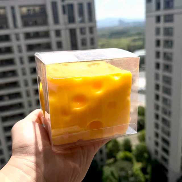 TPR Jumbo Squishy Cheese Toy Soft Plastic Sensory Funny Slow Rising Hamburger Mochi Squishy Toys Party Favors