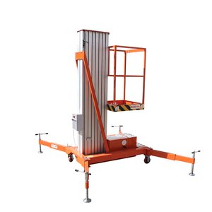 Platform pengangkat perancah elektrik aluminium Aloi 6-15m pengangkat pria tunggal untuk gudang - Product Image 4