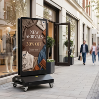 Kiosco de Doble Cara con Pantalla LED Alternativa a LCD para Exteriores, Soporte de Exhibición Recargable y Portátil, Máquina de Publicidad para Uso en Marketing Minorista