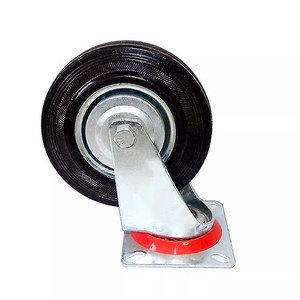 Industrie Lenkrad 8 "fester drehbarer Brems gummi 4" 5 "6" drehbare und starre Industrie rollen - Product Image 5