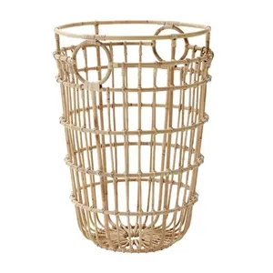 Rattan Handmade Laundry Basket wicker handwoven ecofriendly product