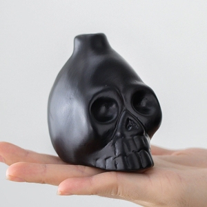 Vintage Weathered Aztec Death Whistle Ceramic <b>Skull</b> Screaming Sound Whistle Halloween <b>Gift</b> Historical Culture Souvenir - Product Image 2