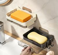Porte-savon mural pour salle de bain sans accumulation d'eau, nouveau porte-savon pour rangement et drainage domestique