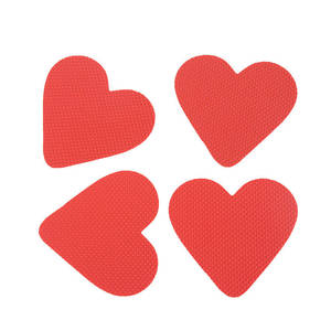 Pegatinas antideslizantes autoadhesivas <span class=keywords><strong>con</strong></span> forma de corazón rojo para zapatos de tacón alto, para mujeres, hogar, oficina, viajes - Product Image 3