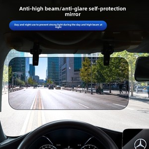 Ewitgo Universal HD UV Sunshade Auto Night Vision Flip Shield Plastic Geometric Pattern Car Windshield Front <b>Window</b> Visor - Product Image 3