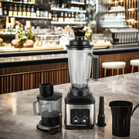 BARDEFU 9500W Argent, Extracteur de Jus Commercial Électrique 8-en-1, Mélangeur à Fruits Frais et Jus Robuste pour Cuisine