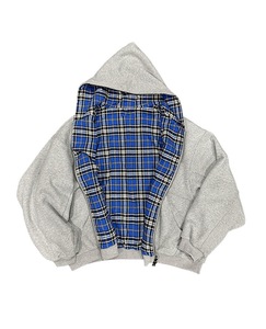 Giacca Casual da <span class=keywords><strong>Uomo</strong></span> con Cappuccio e <span class=keywords><strong>Cerniera</strong></span> a Quadri, Nuova Collezione Primavera 2026 - Product Image 1