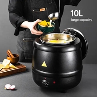 Chauffe-Plat de Buffet Professionnel Électrique, Grande Capacité 10L 13L, Marmite en Acier Inoxydable pour Soupe et Cuisson