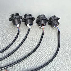 Патрон для лампы <span class=keywords><strong>E27</strong></span> с креплением M10, пластиковый адаптер-переходник с керамическим кабелем, совместимый с GU10, черный/белый, для внутреннего/наружного использования - Product Image 6