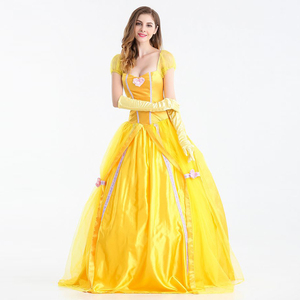Nuevos Disfraces de Halloween para <span class=keywords><strong>Mujer</strong></span>, Disfraces de Princesa <span class=keywords><strong>Bella</strong></span> <span class=keywords><strong>y</strong></span> la <span class=keywords><strong>Bestia</strong></span> para Niñas, Vestidos Largos de Reina para Club Nocturno - Product Image 2