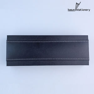 Boîte à stylos de luxe populaire en cuir PU avec LOGO personnalisé grande boîte pour stylos en métal - Product Image 2