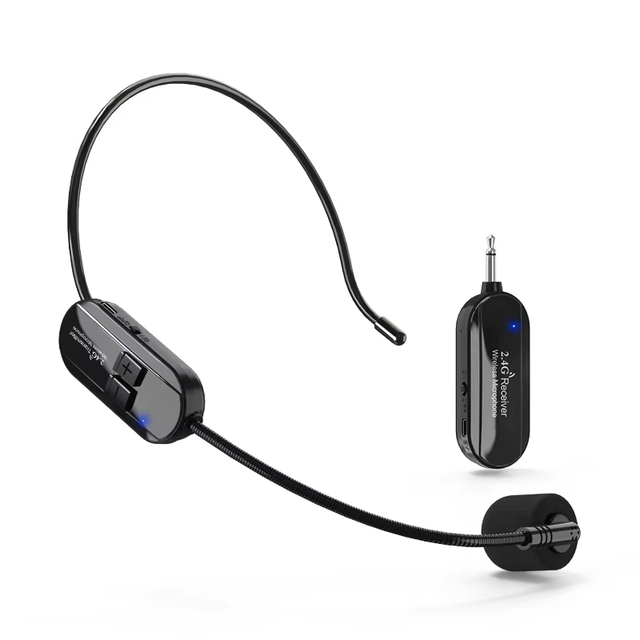 2.4G wireless headset Small Bee teacher loudspeaker microphone one tow two capacitive headsets