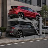 Lève-voiture inclinable hydraulique pour gain de place, idéal pour les garages souterrains étroits