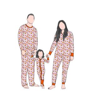Venta directa de fábrica personalizado Unisex personalizado impreso 2 piezas padre-hijo familia juego de pijamas para niños y adultos - Product Image 1