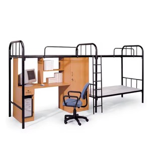 Stable <strong>Small</strong> Space Hostel Student <strong>Beds</strong> Metal King <strong>Single</strong> Size Metal Bunk <strong>Bed</strong> - Product Image 4