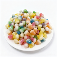 Bonbons mous en gros, saveurs fruitées mélangées, bonbons gélifiés multicolores en forme d'ongles, personnalisables, halal, emballage en vrac, échantillon gratuit