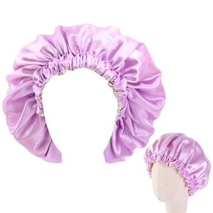 Paquete de 2 Gorros de Satén Reutilizables de Doble Capa con Cordón Ajustable, Reversibles, para Mamá e Hija, Adolescentes y Bebés - Product Image 1