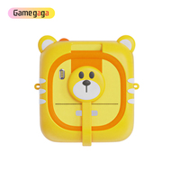 Gamegaga D2 Çocuklar için Anında Baskı Yapan Kamera Ayı Termal Baskı 2.4 İnç Ekran Çift Lensli Fotoğraf Video Kaydedici Eğitici Oyuncak Hediye