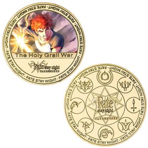 Moneda Conmemorativa de la Guerra del Santo Grial de Fate, Moneda de Hierro Fundido del Anime Fate/Stay Night, Artículo Coleccionable - Product Image 5