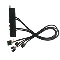 Panel Frontal para PC de Escritorio PWM con Puertos Duales USB 3.0 y USB 2.0, Construcción de PVC y Cobre, en Stock