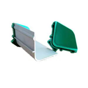 Sendok pelapis paduan aluminium tahan lama pengaduk tepi ganda layar pelapis untuk bahan cetak warna hijau