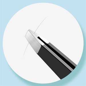 Ultra -slim Slanted Tweezers Professional Stainless Steel Eyebrow Facial Hair <b>Removal</b> Tweezers with Ultra Precision - Product Image 2
