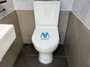 Toilettes portables doubles en gros, cabine de douche mobile, lavabo préfabriqué écologique en acier galvanisé pour écoles et parcs - Product Image 2