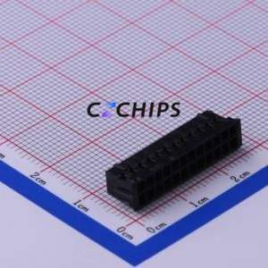 HX20016-24Y <b>black</b> Housing (Wire-to-<b>Board</b> / Wire-to-Wire) P=2mm Connector 2x12P 2mm 2mm 2 - Product Image 1