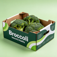 Groothandel Broccoli Verpakkingsdoos Waterdicht Hoge Sterkte Golfkarton Groente Verzenddoos