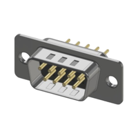 Conector Electrónico de Alta Durabilidad MHDD9F-T-B-S-RBM, Sensor de Efecto D-Sub, Serie MHDD, Semiconductor Electrónico de Orificio Pasante