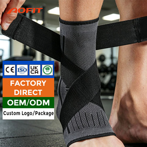 Manchon de cheville en tricot de nylon respirant personnalisé avec sangle de soutien par compression pour plus de confort et de commodité - Product Image 1